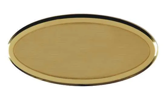 Ovale in Ottone con Bordo Lucido