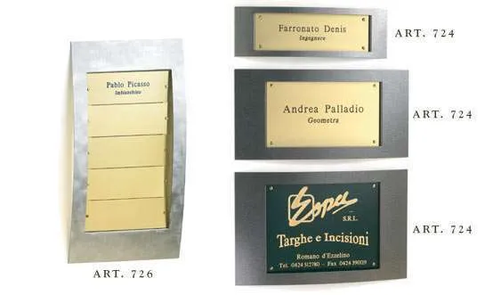 Targhe da Ufficio