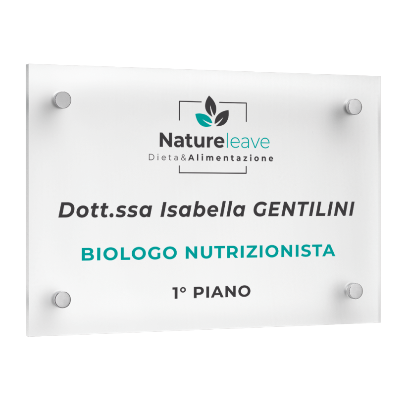 Targa Metacrilato Satinato