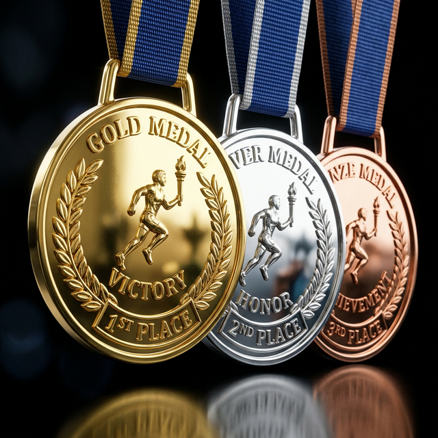 Medaglie sportive e commemorative personalizzate su misura