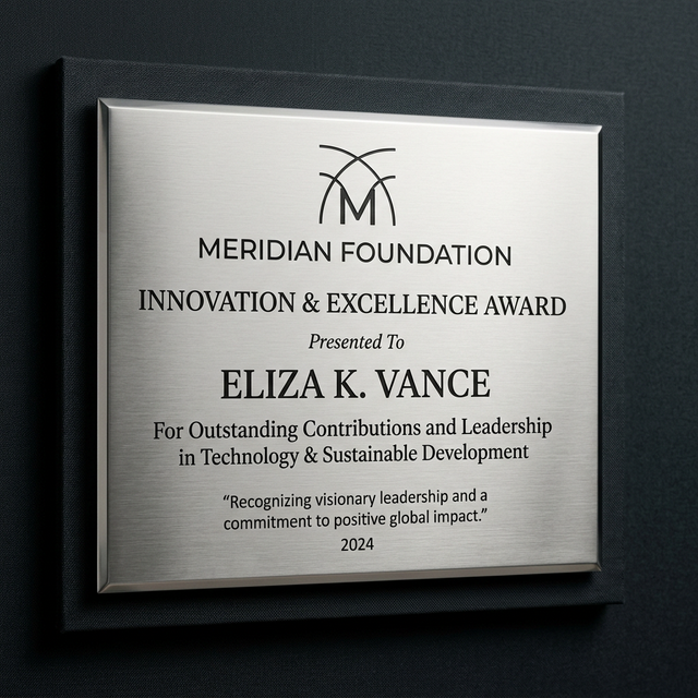 Targhe d'onore e commemorative in argento e ottone personalizzate